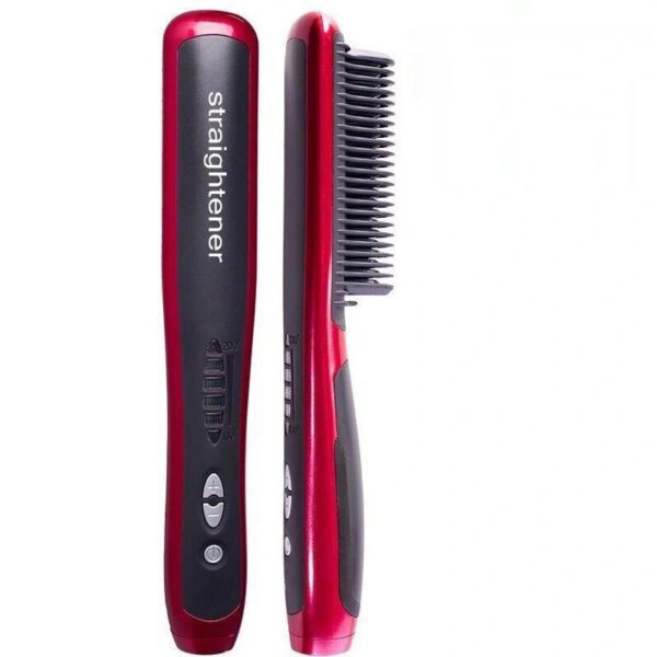 Hair straightener comb straightener