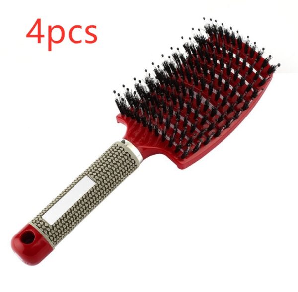 Hairbrush Anti Klit Brushy Haarborstel Women Detangler Hair Brush Bristle Nylon Scalp Massage  Teaser Hair Brush Comb - Image 9